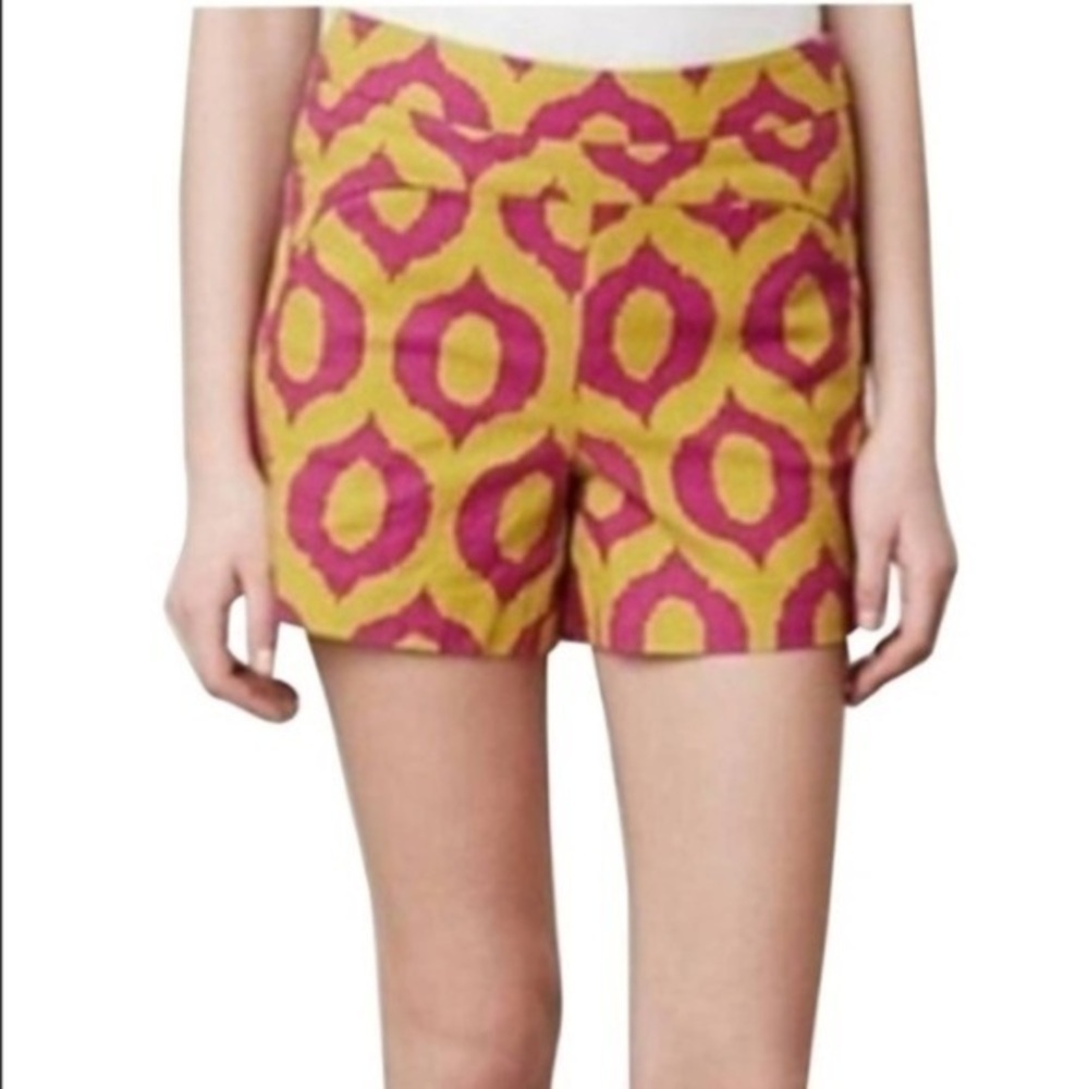 ANTHROPOLOGIE Motif Cartonnier Ikat Shorts Size 8